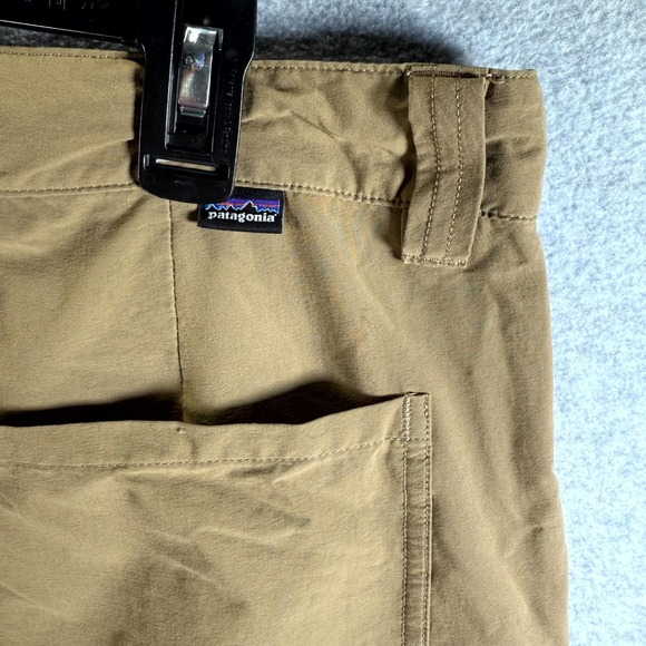 Patagonia Quandary Hiking Pants Men 36 Brown Stretch Zipped Pockets Straight Leg - Picture 9 of 13